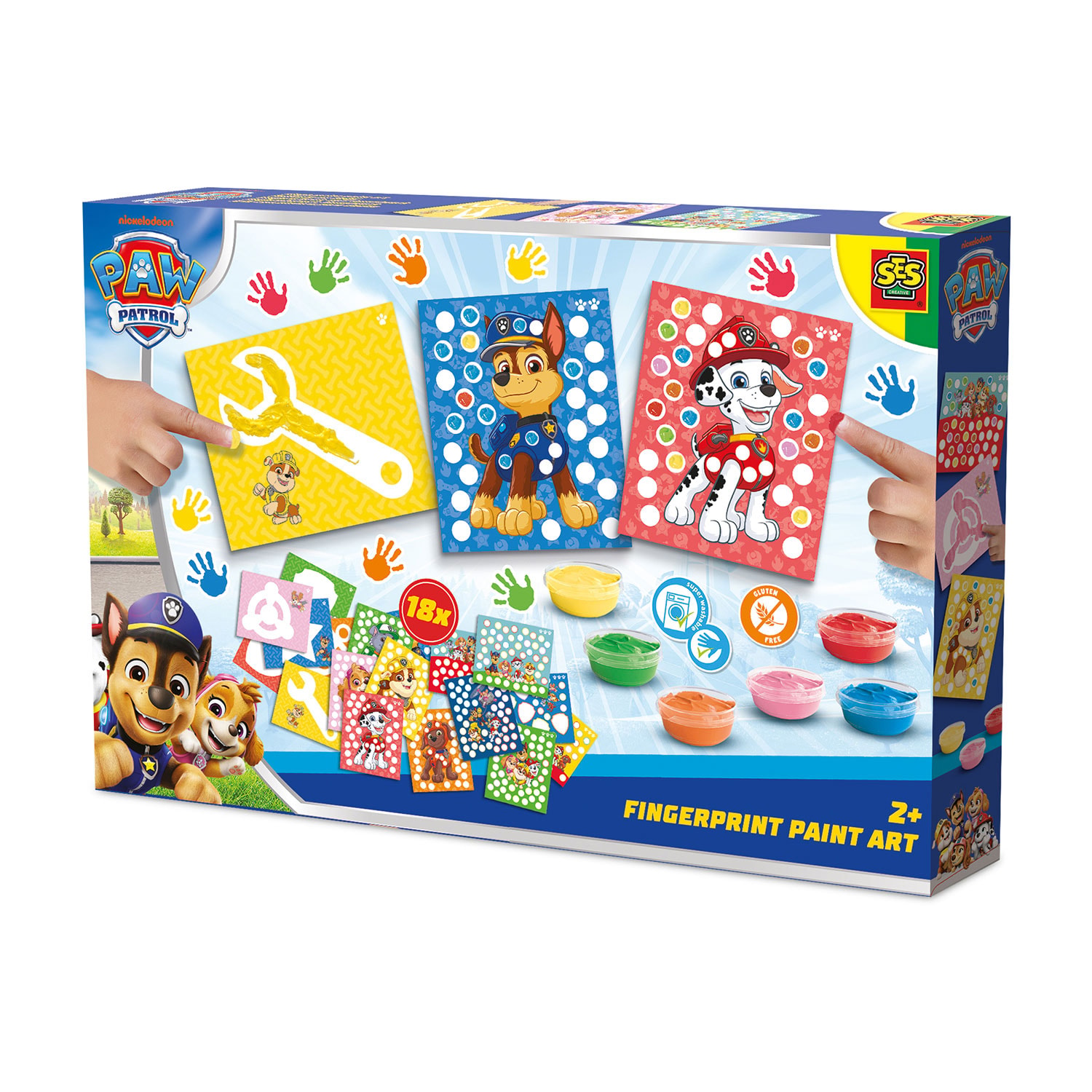 Paw Patrol Kunst Med Fingeravtrykkmaling
