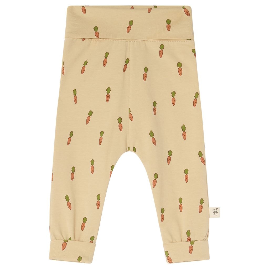 Hanna GOTS Printed Baby Pants With Carrots Orange
