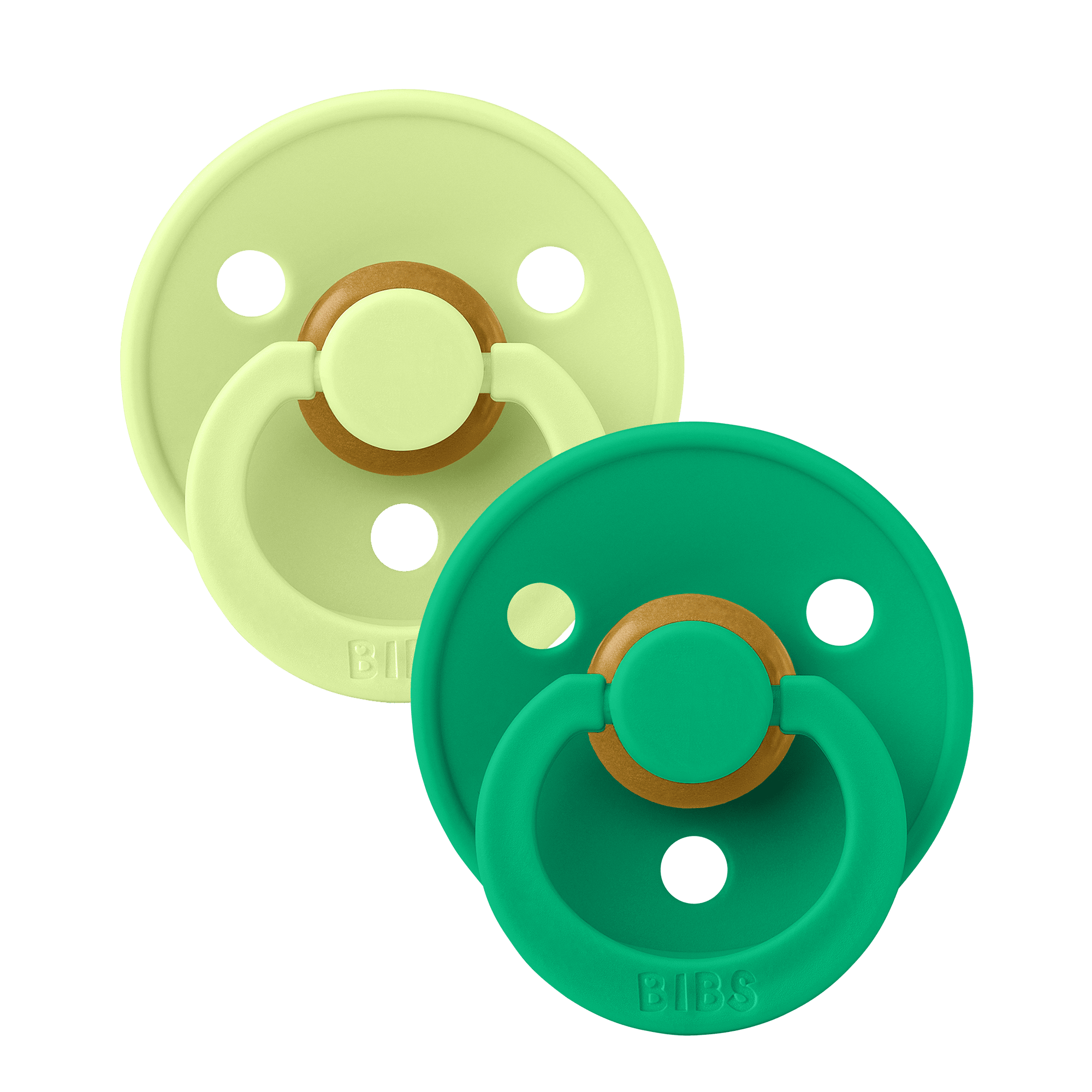 Colour 2-pack Round Latex Pacifiers Matcha Cactus 
