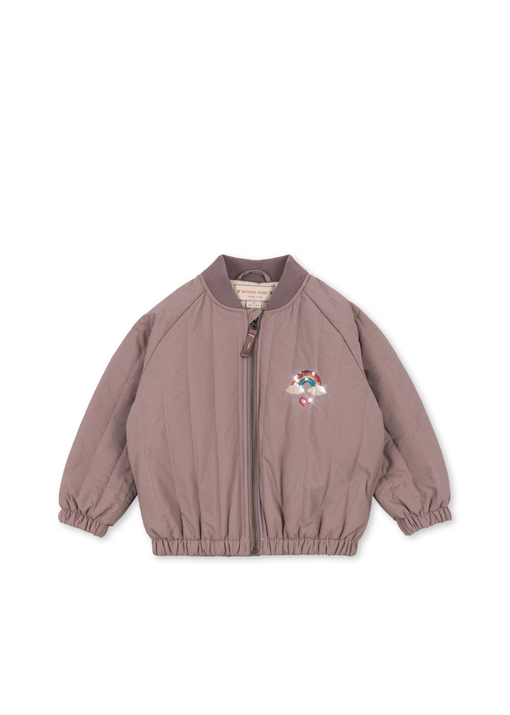 Juno Sequin Bomber Jacket Twilight Mauve