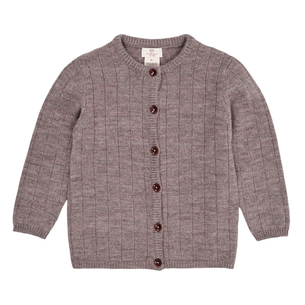 Merino Wool Cardigan Natural Melange