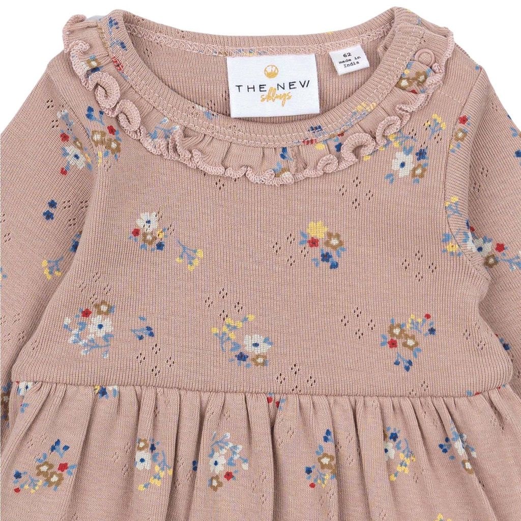 GOTS Nicole Pointelle Bodydress Adobe Rose
