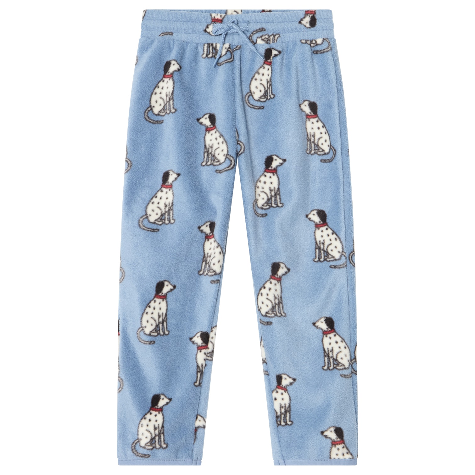 Northpole Fleecebukser Dove Blue Dalmatian