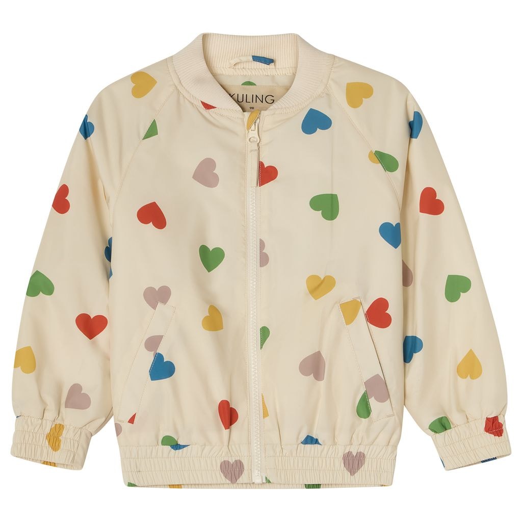 Vadstena Bomber-takki Rainbow Hearts