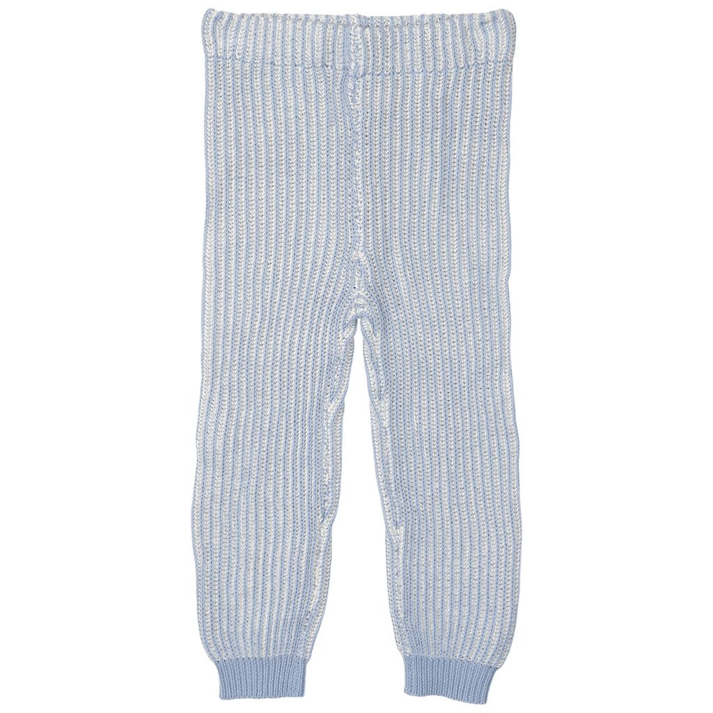 Brioche Knitted Pants Blue