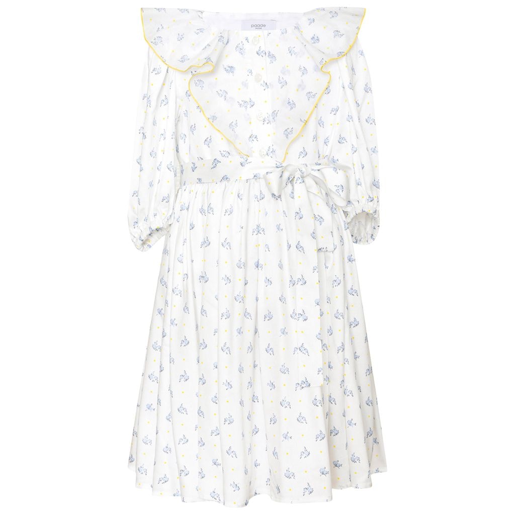 Floral Dress Pearl White