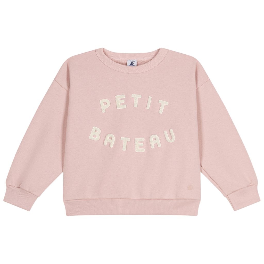 Branded Sweatshirt Pale Pink