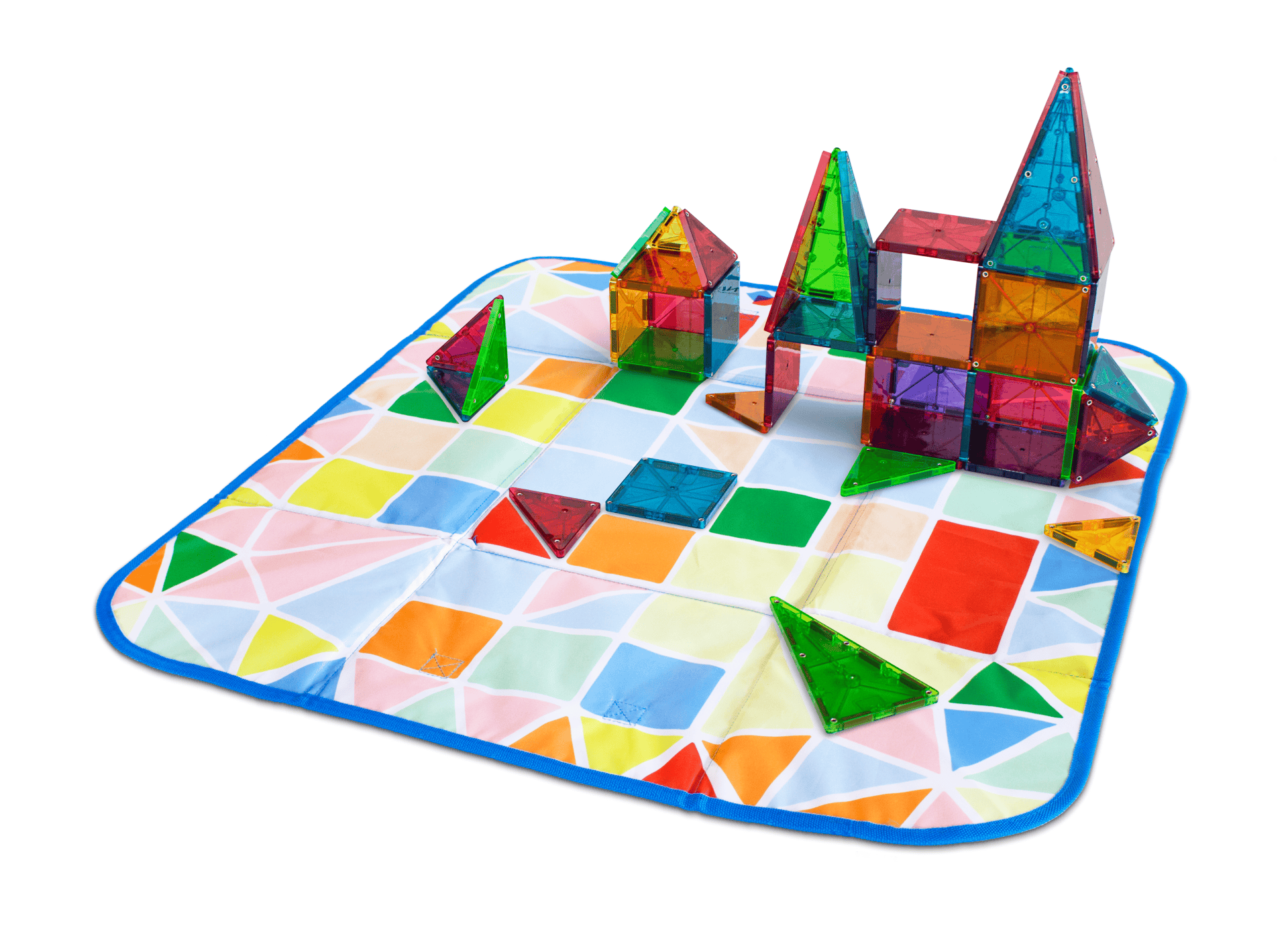 Magna-Tiles Oppbevaringskasse Og Lekematte I Ett