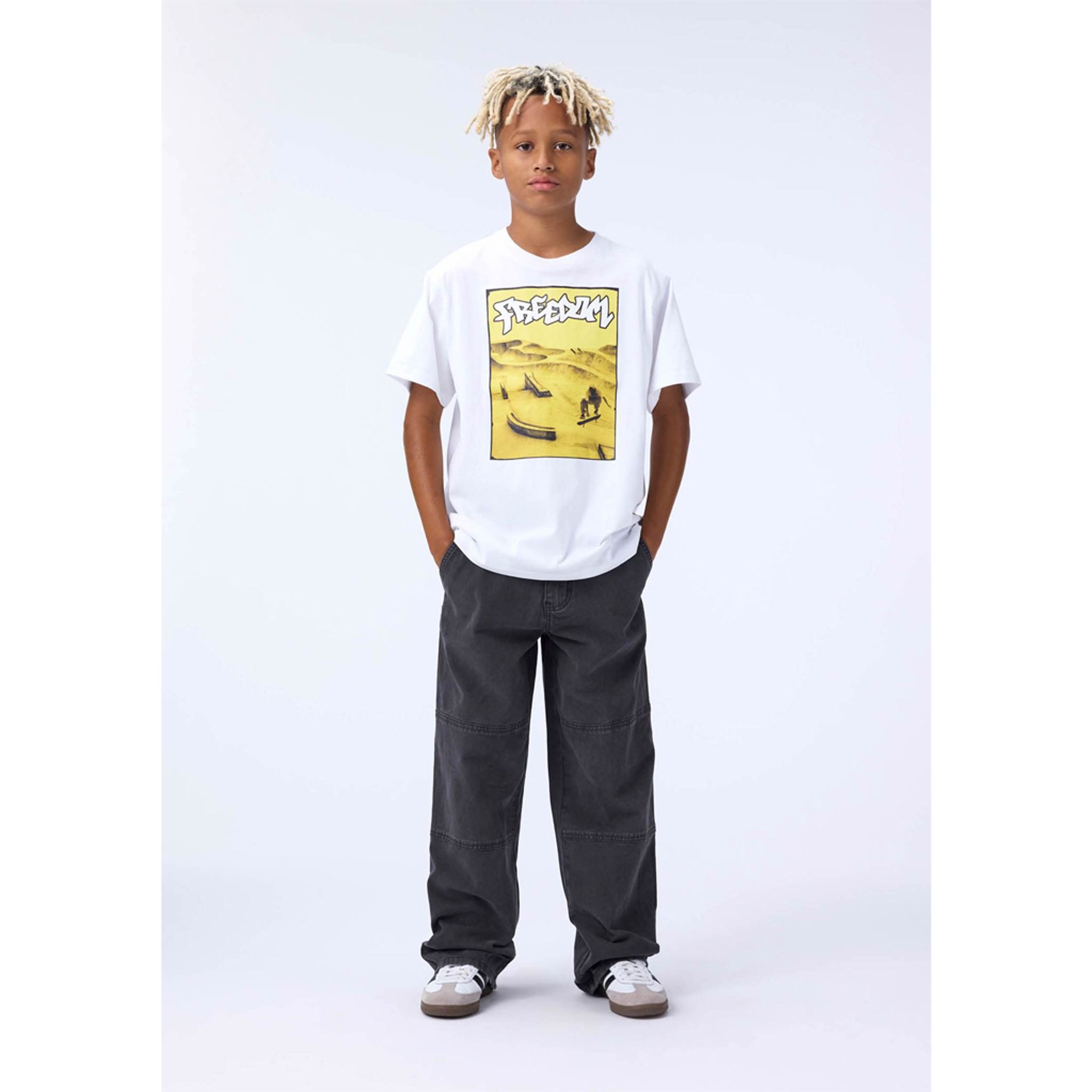GOTS Riley T-shirt Yellow Skate