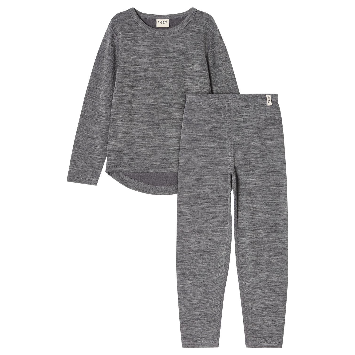 Gisborn Underställ I Ull Och Bambu Dark Grey Melange