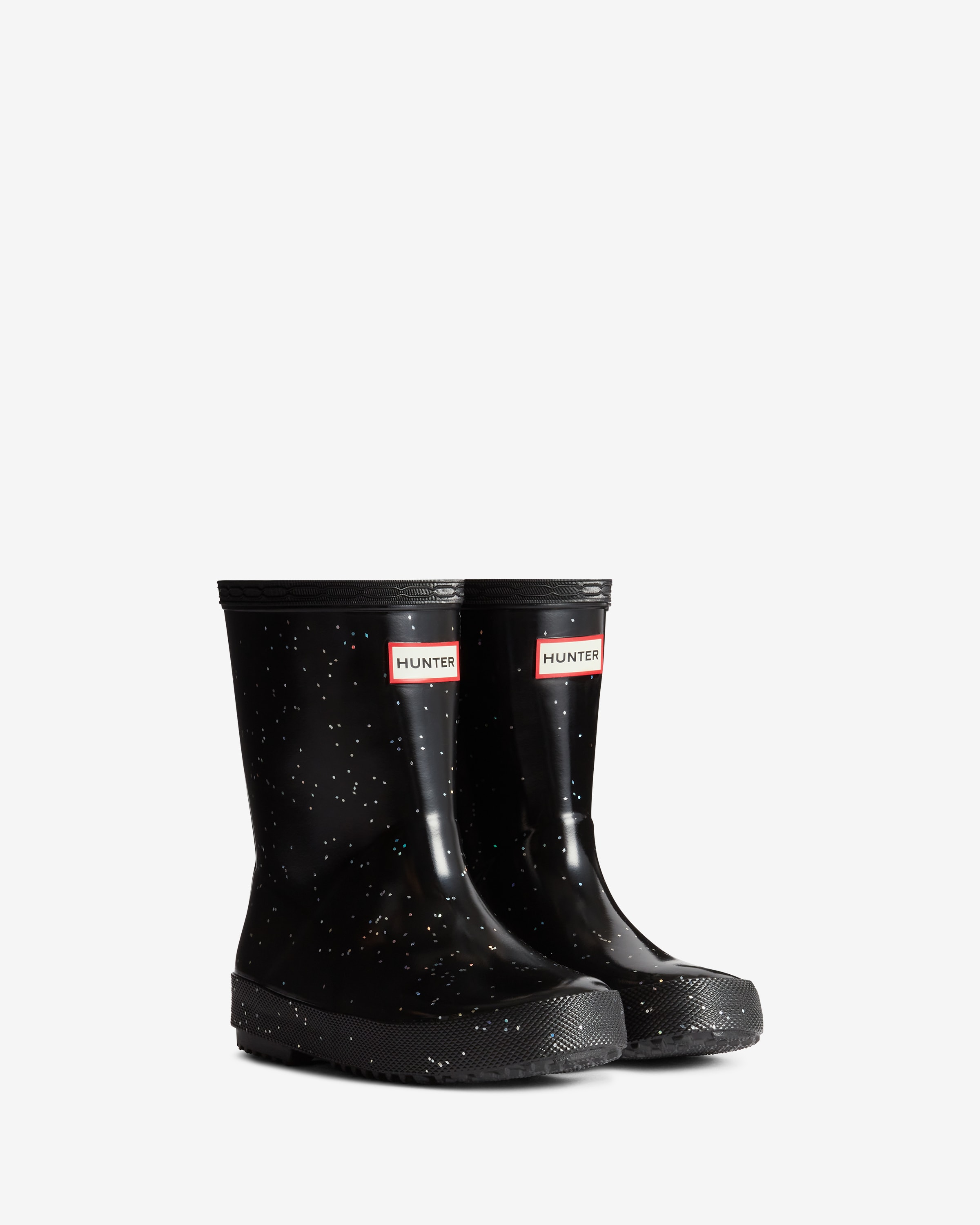 Kids First Giant Glitter Kumisaappaat Black