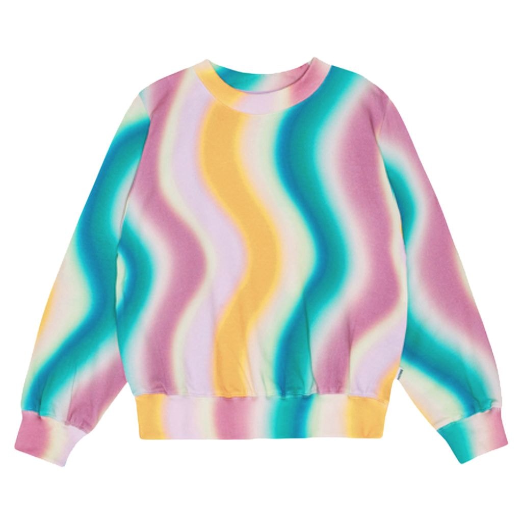 GOTS Marge Sweatshirt Spray Waves