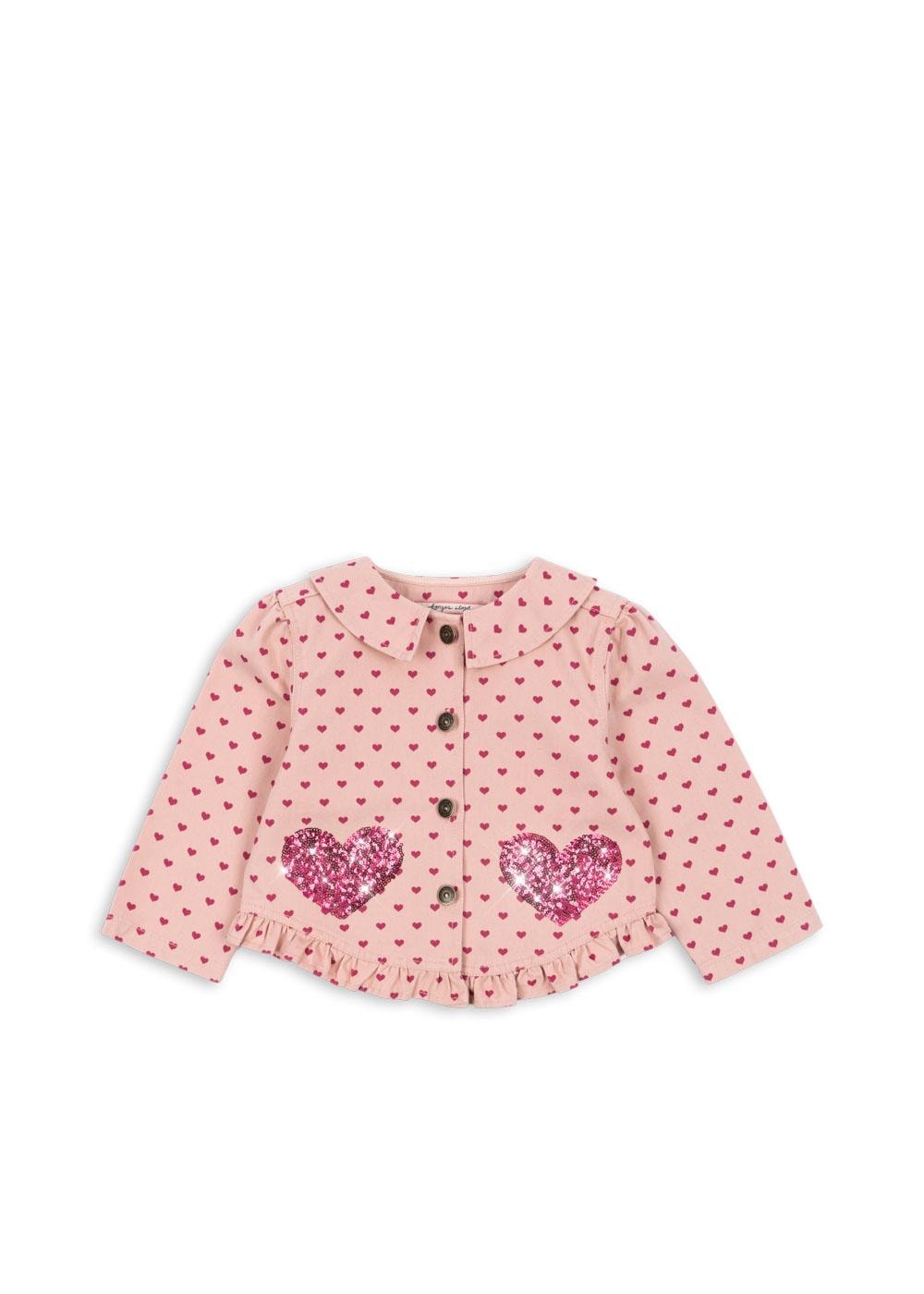 Nola Sequin Shirt Jacket Gots Berry Coeur