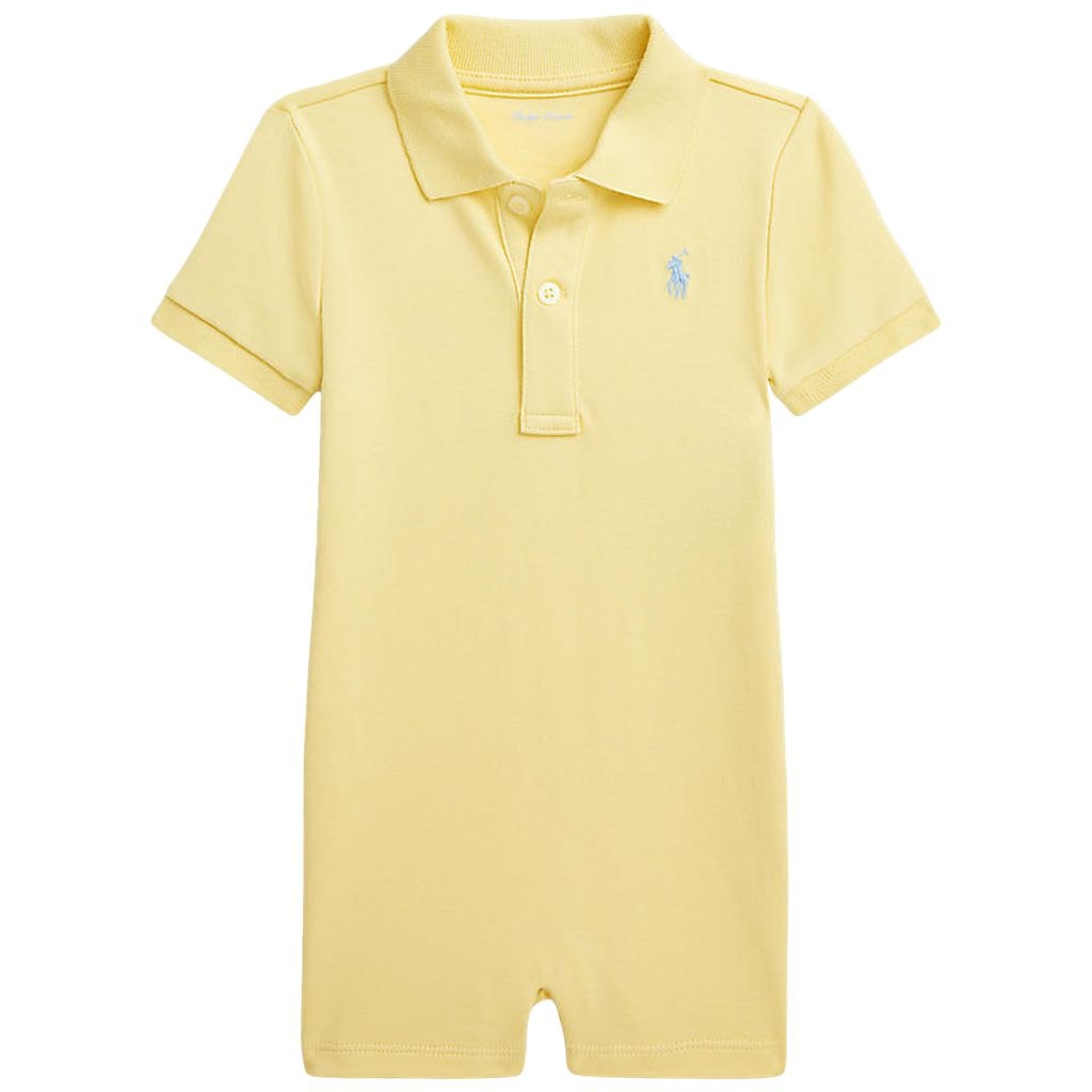 Branded Polo Romper Wickett Yellow