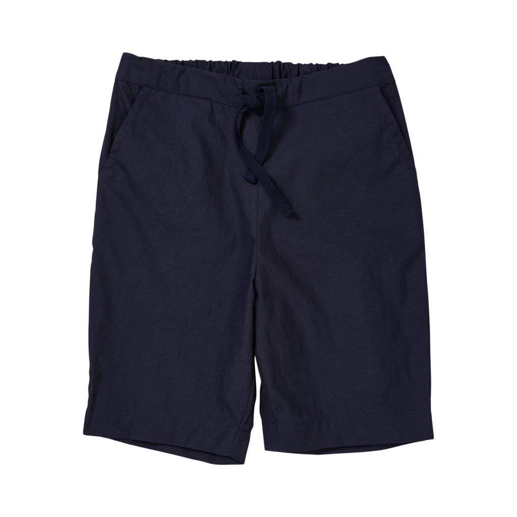 Popeline-Shorts Navy