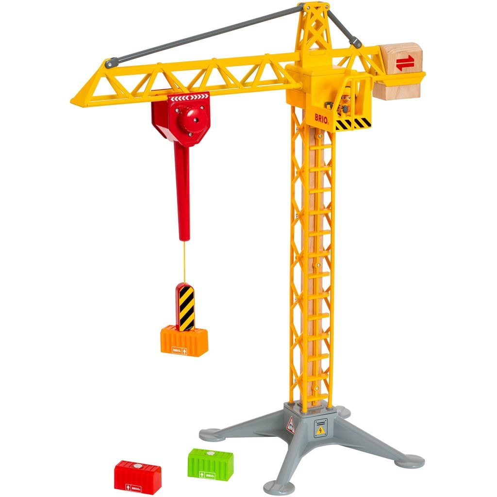 BRIO® World - 33835 Light up Construction Crane Leke Sett