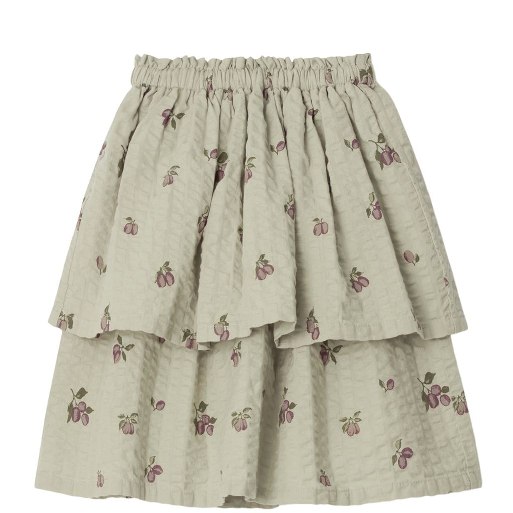 Printed Skirt Prune Green