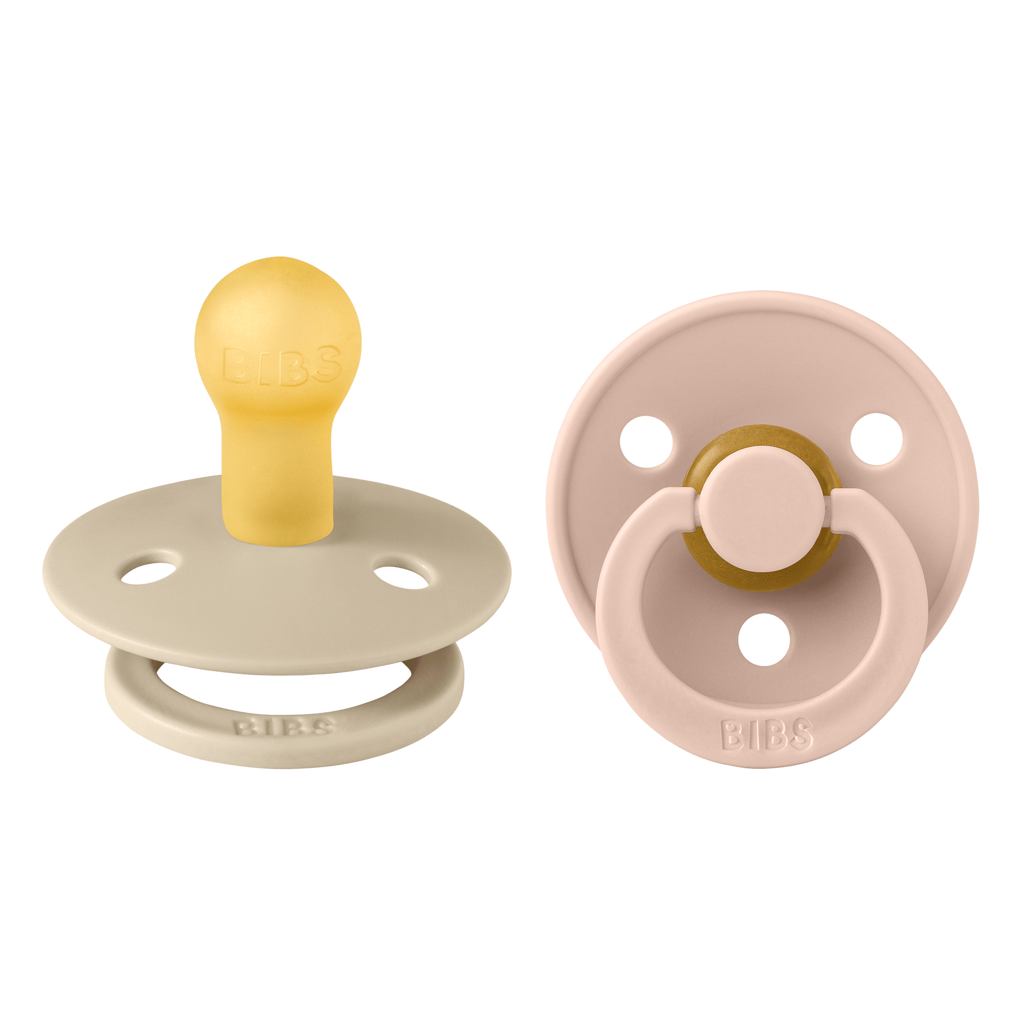 2-Pack BIBS Colour 라텍스 젖꼭지 Vanilla / Blush