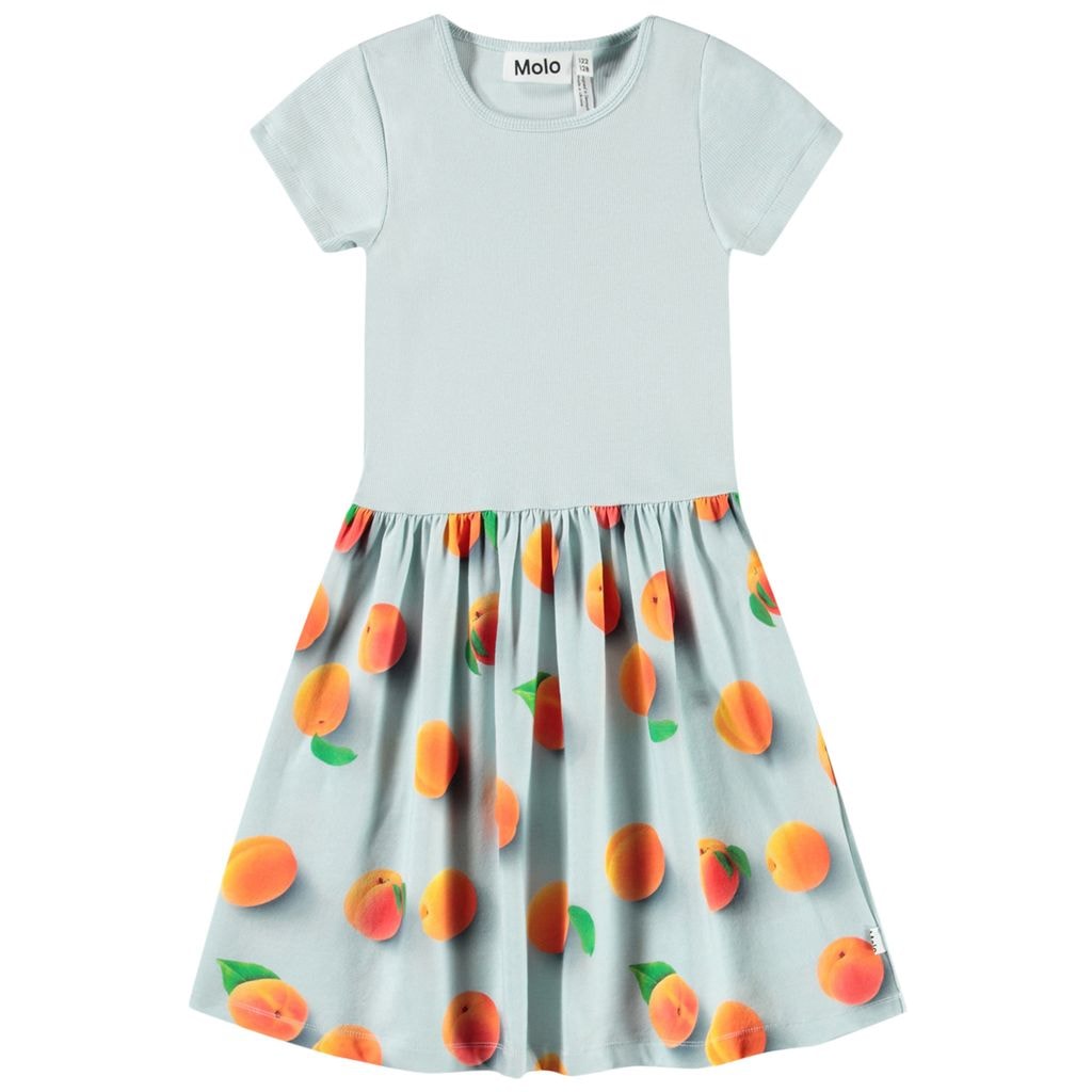 Cissa Short-Sleeved Dress Fresh Apricots