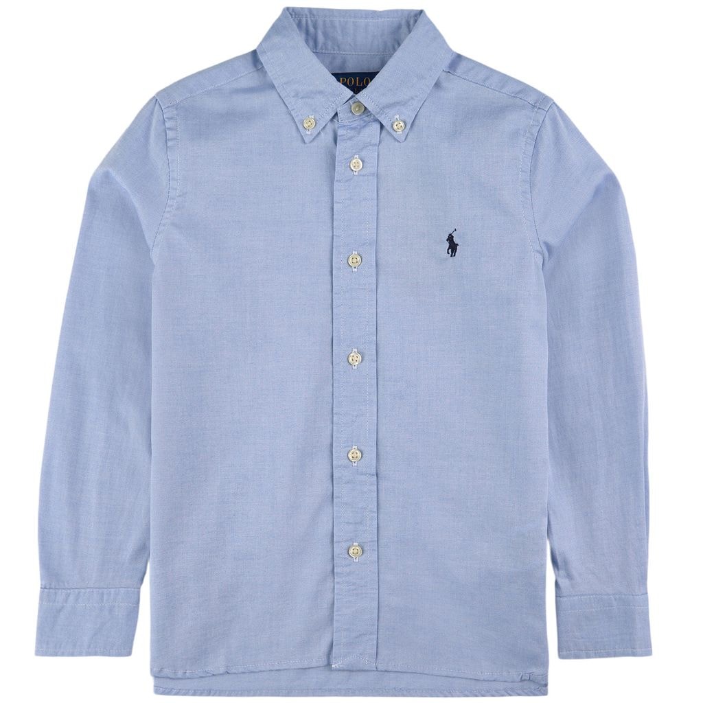 Slim Fit Cotton Oxford Shirt Bsr Blue