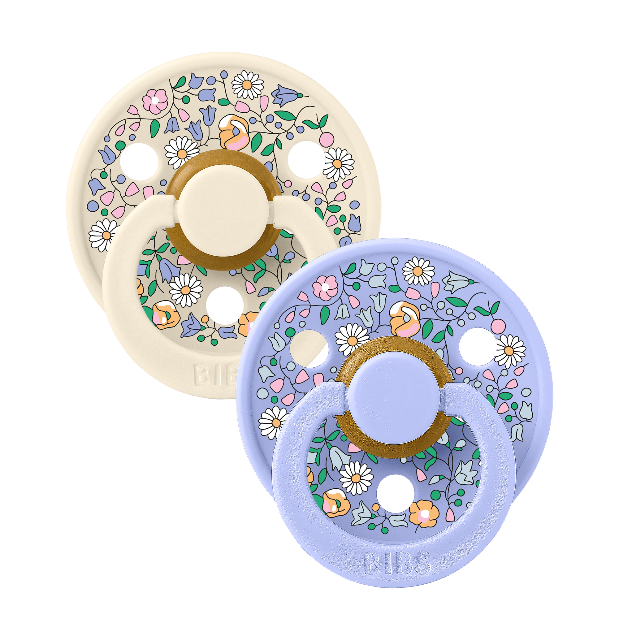 Liberty Colour 2-pack Runda Latexnappar Chloe Meadow Ivory Mix