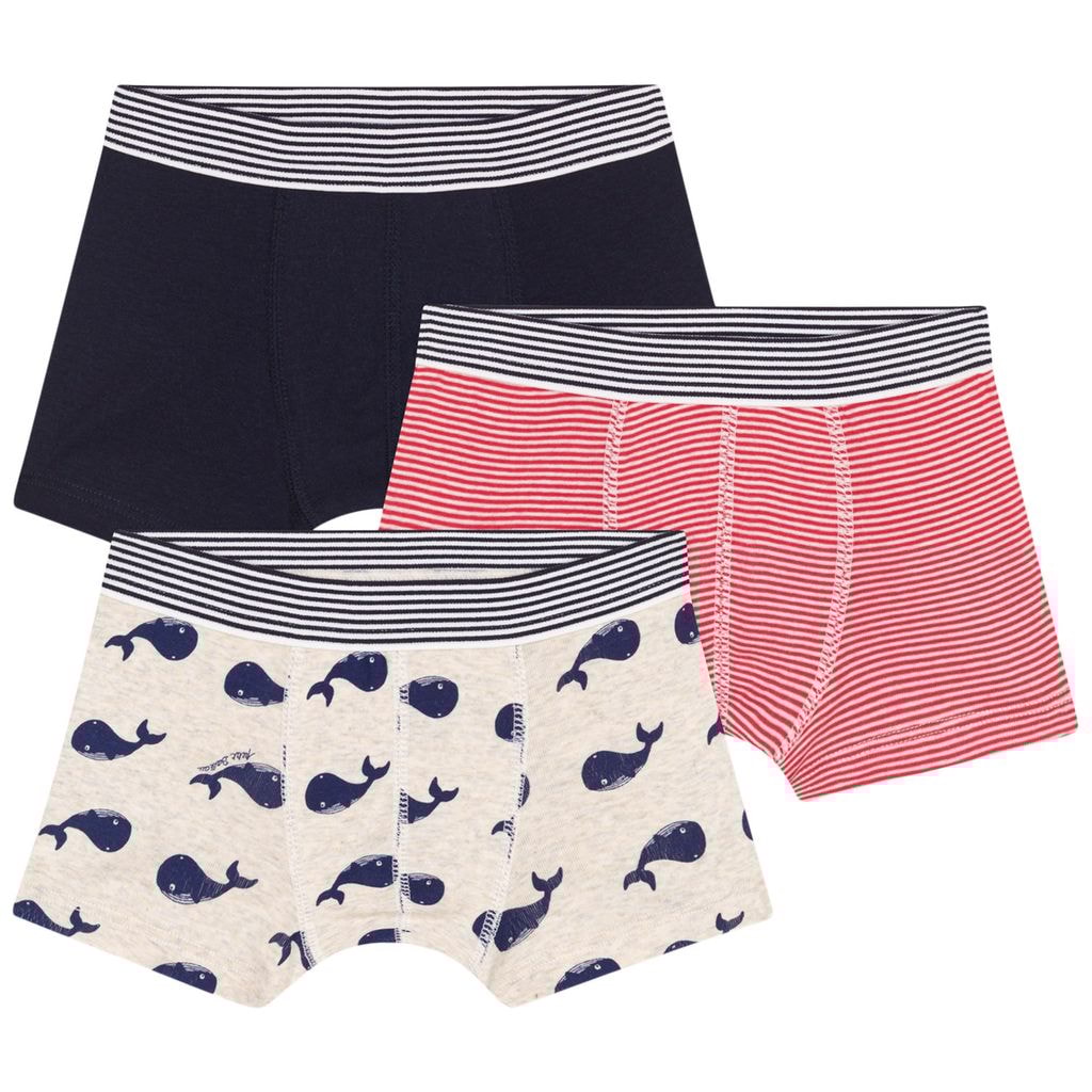 Whale 3팩 복서 반바지 Montelimar Marshmallow