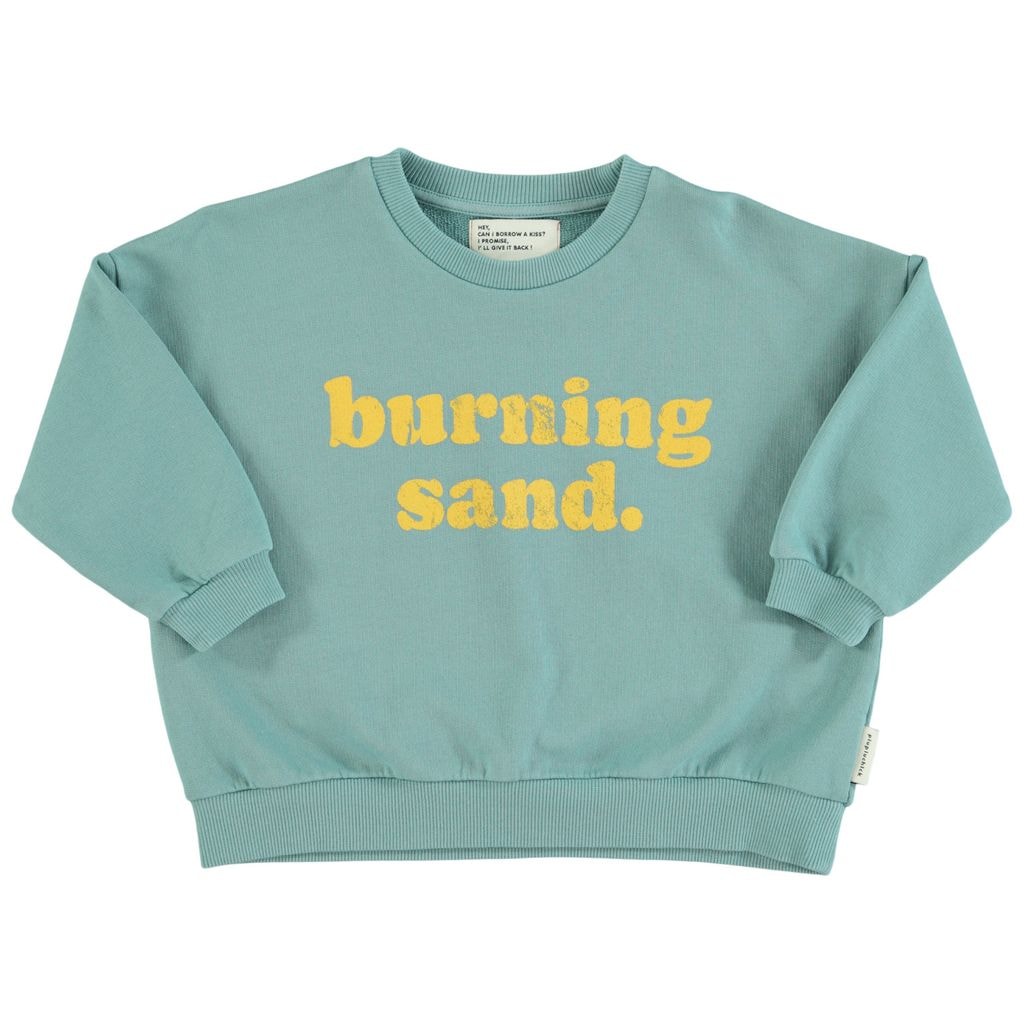 Sweatshirt Med Tryck Grön