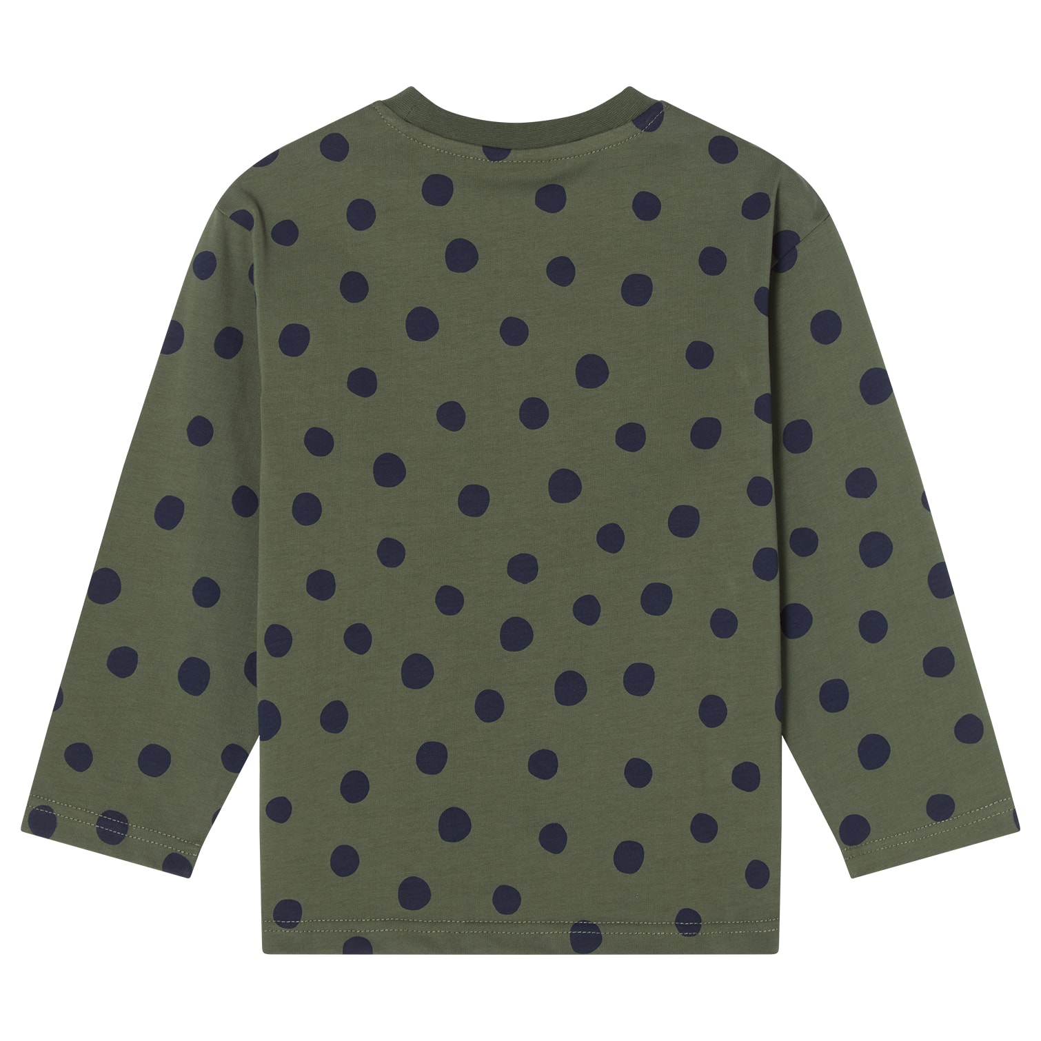 Granada LS T-Shirt Heavy Cotton Forest Green Dots