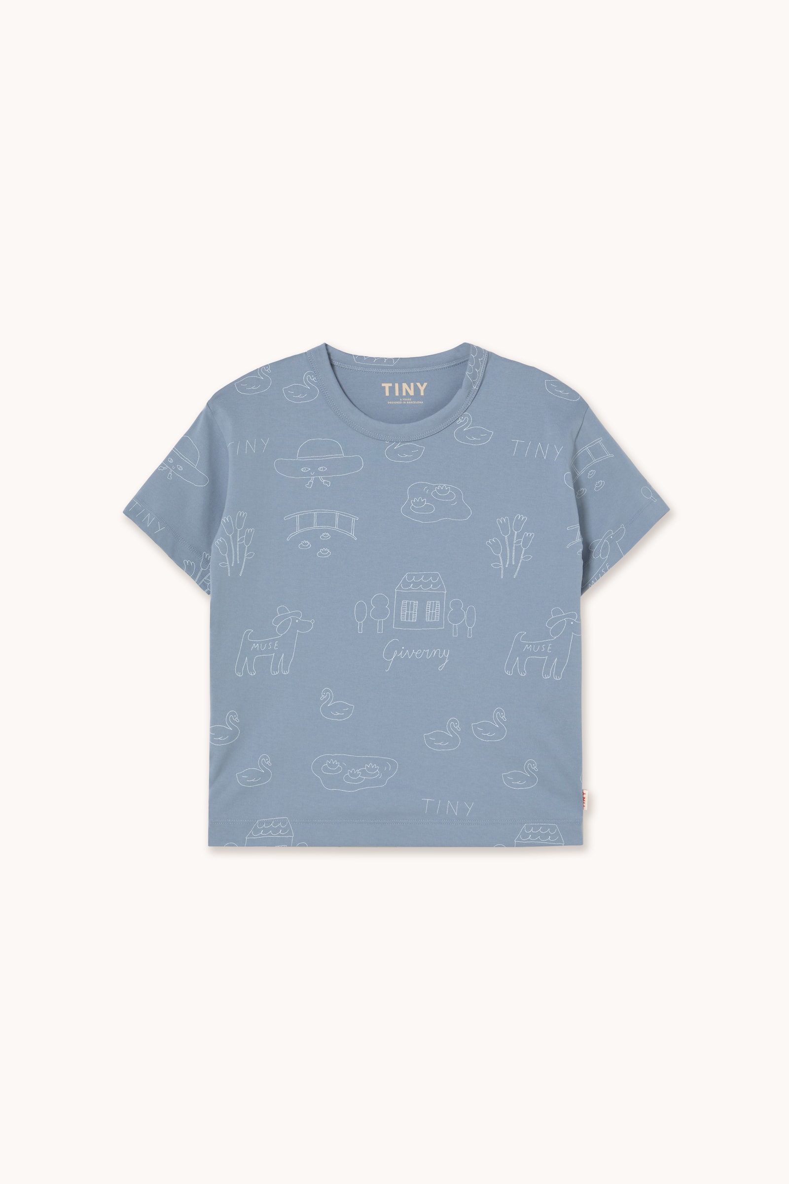 Tiny Giverny Strikket T-shirt Grey 