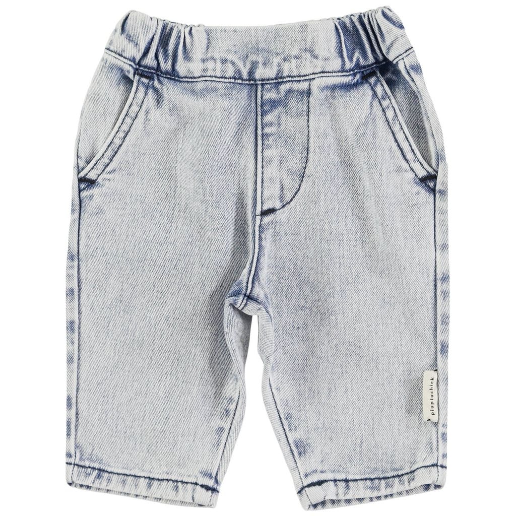 Baby Pants Washed Light Blue Denim