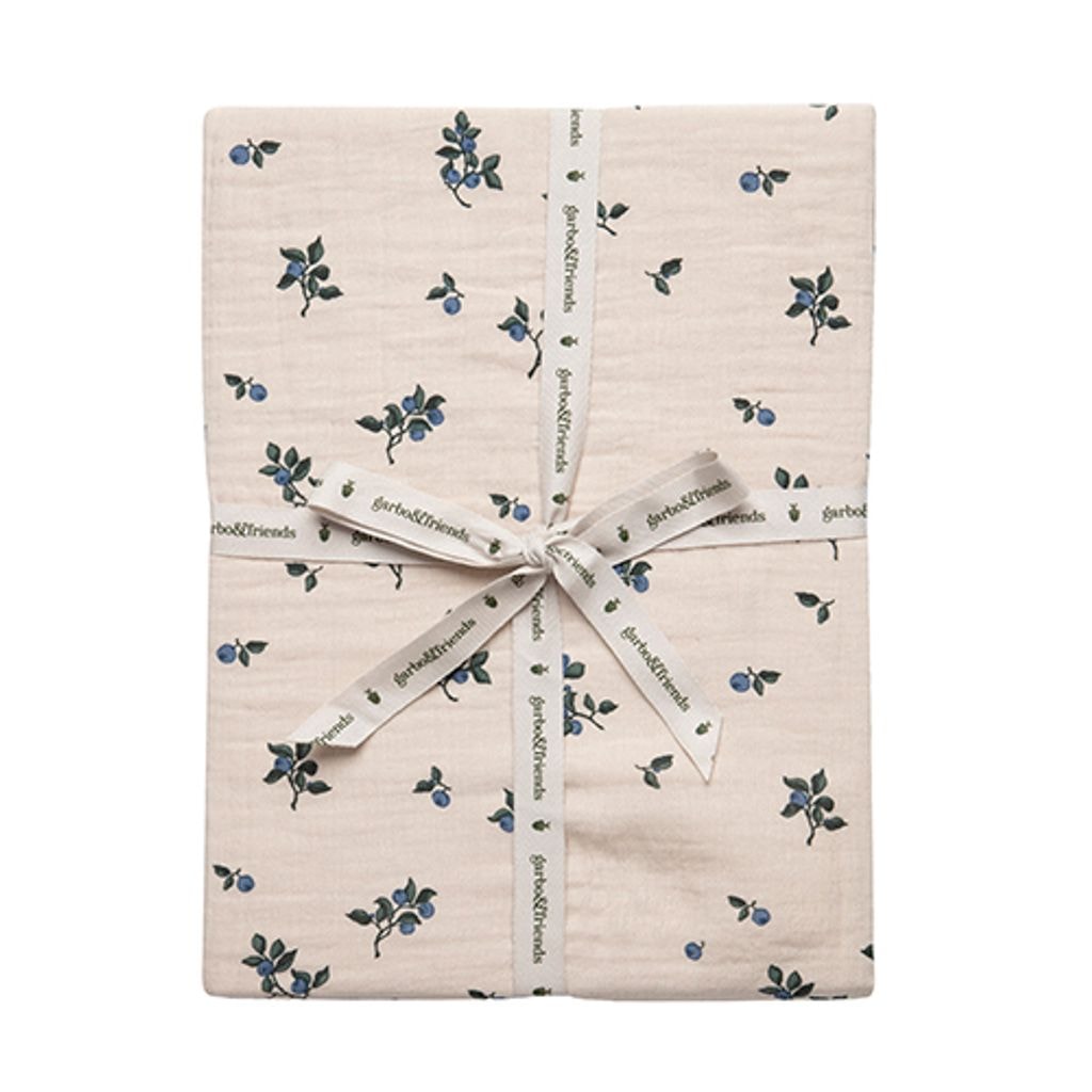 Blueberry Muslin 140 x 70 Fitted Sheet Beige