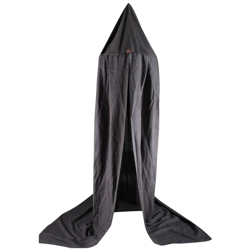 Vuodekatos Iso Pellava Graphite Grey