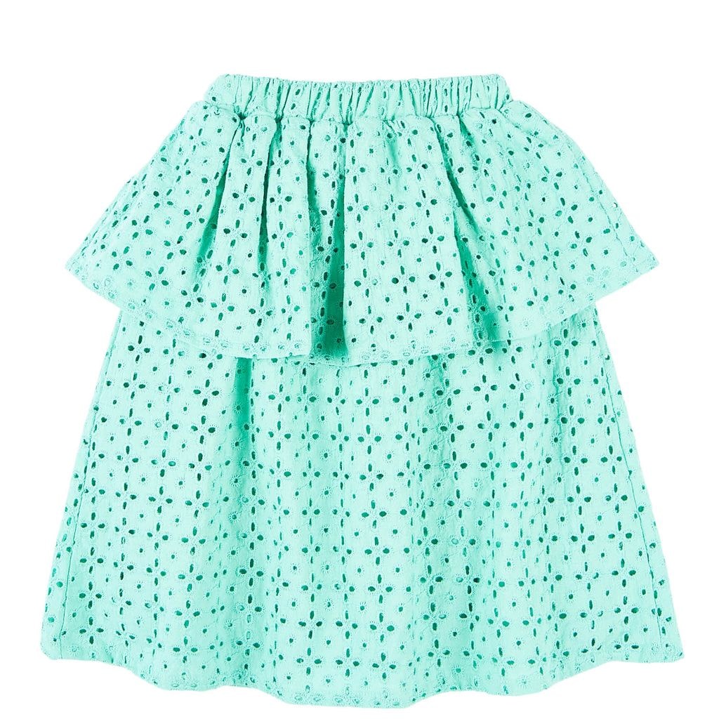 Broderie Skirt Green