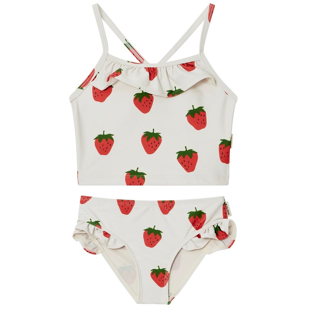 Fiji Printed Tankini With Strawberries Cream