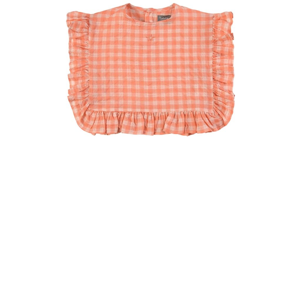 Checkered Toppi Vaaleanpunainen