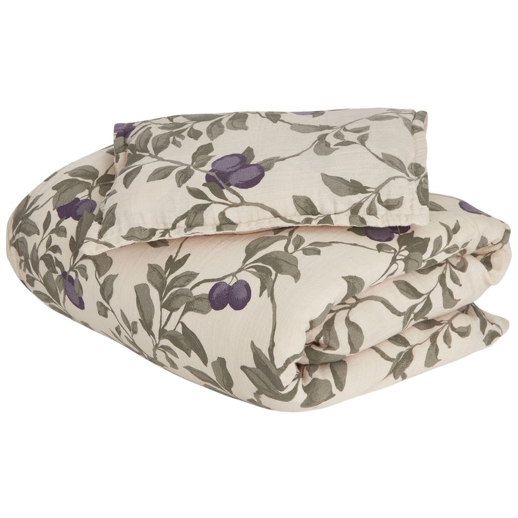 Plum Muslin Bed Set Baby