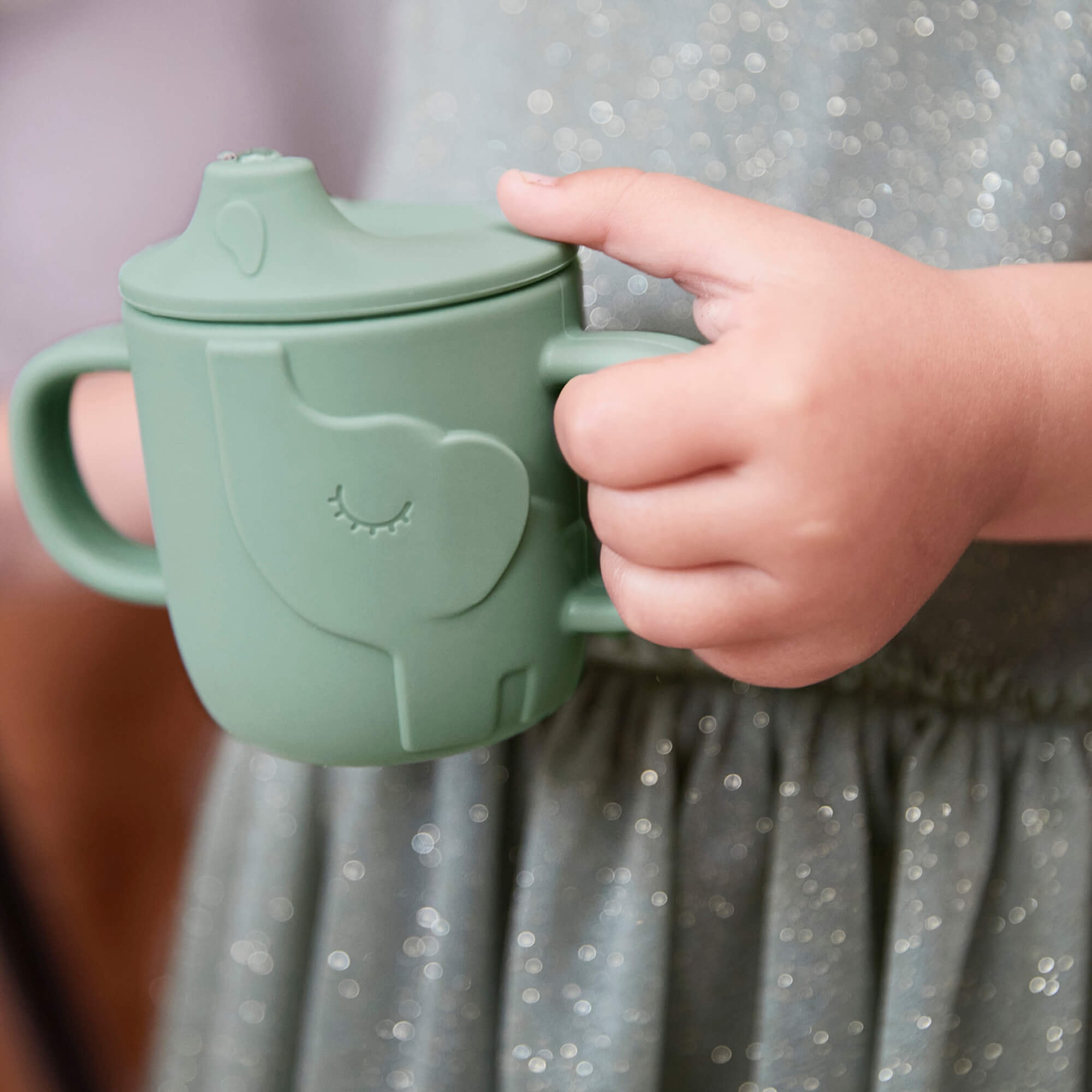 Peekaboo Spout Cup Elphee Blue