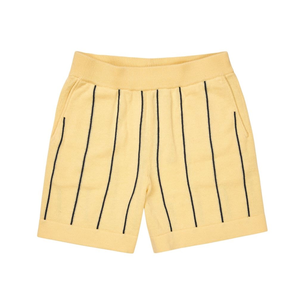 Neulotut Shortsit Vanilla/dark Navy