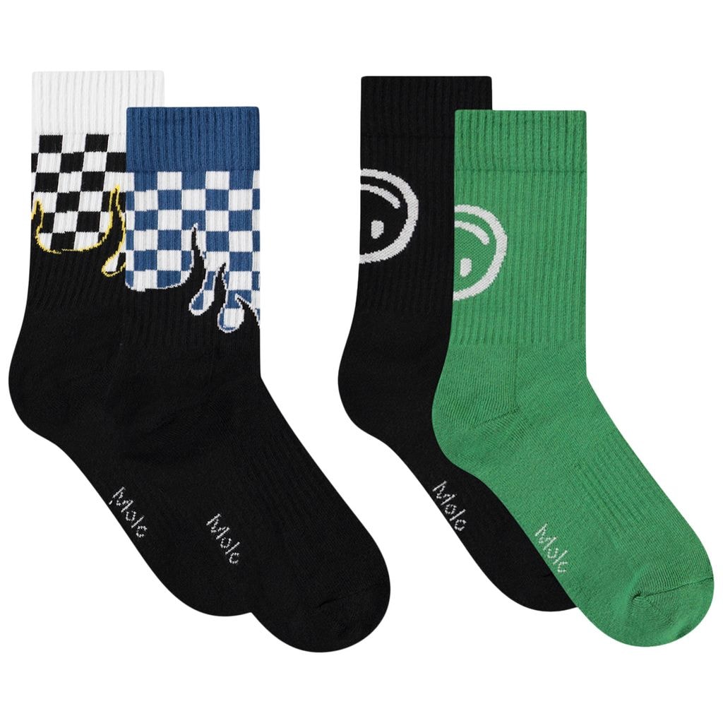 Norman 4-pack Socks Blue Flames