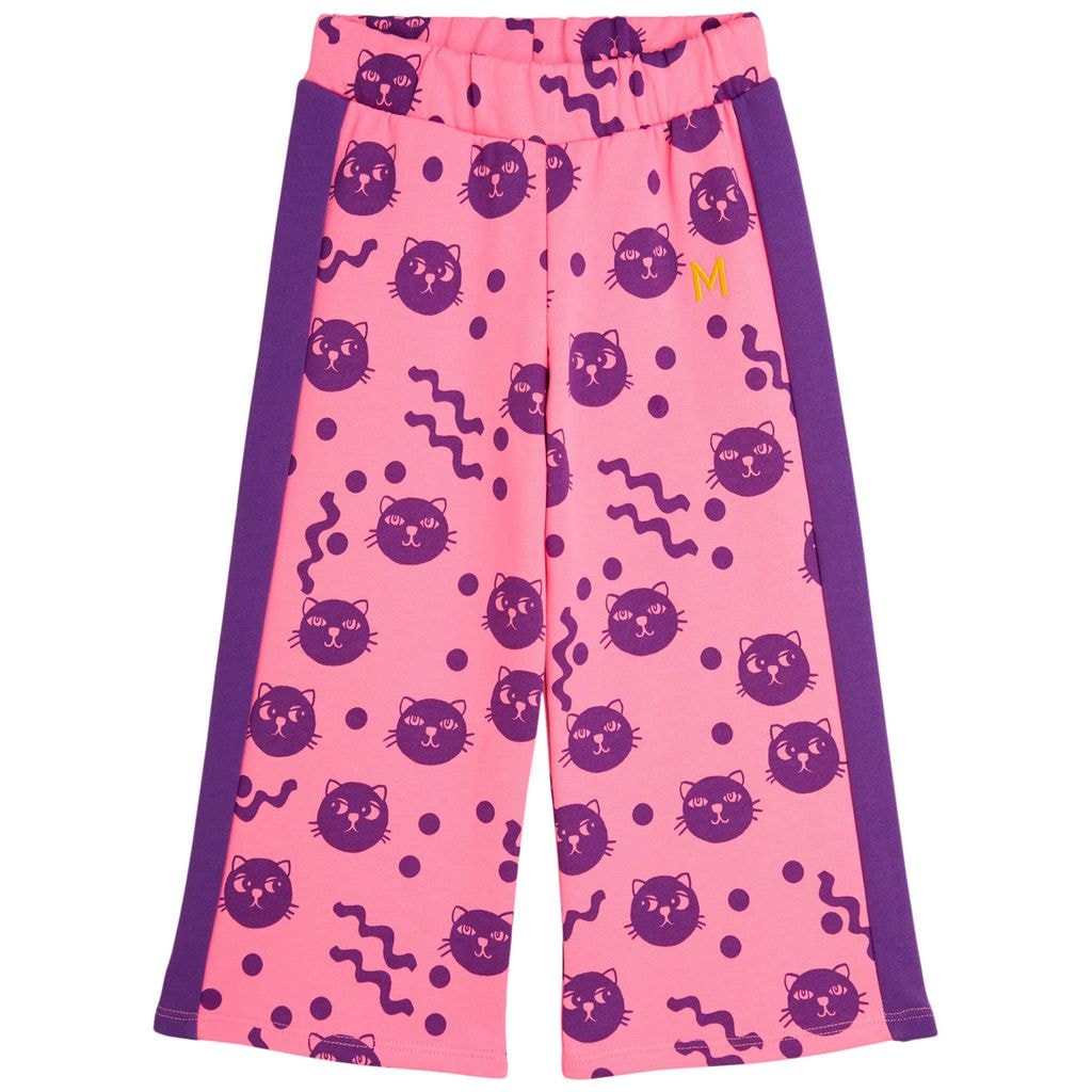 Pink Squiggly Cats Sweatpants