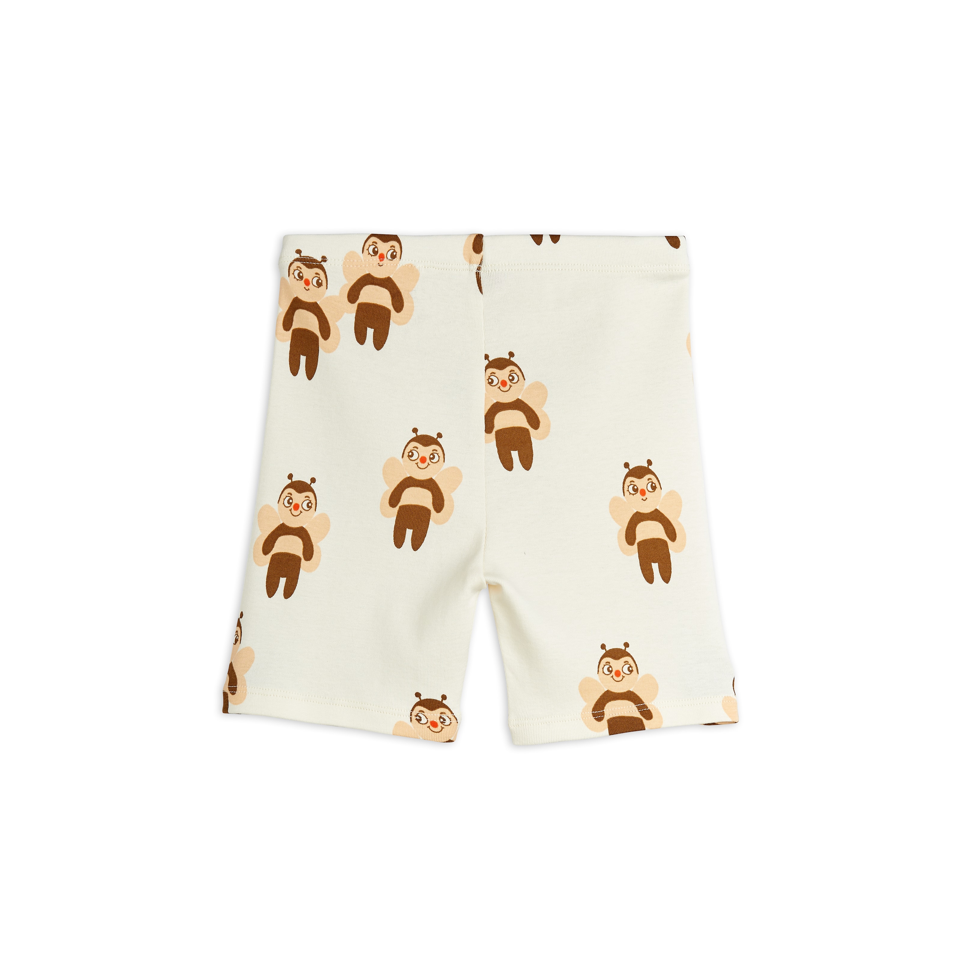 GOTS Bees Aop Bike Shorts Offwhite