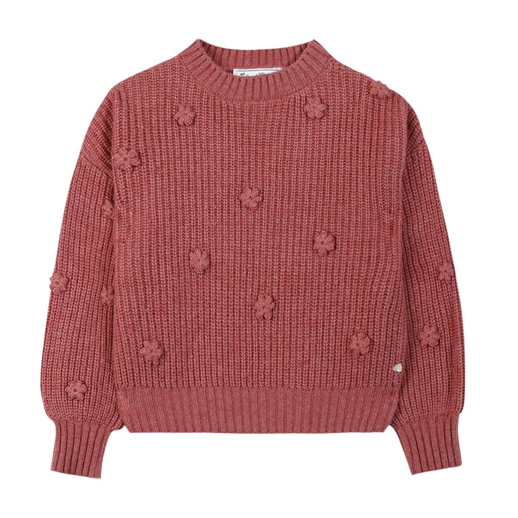 Wool Sweater Pom-Pom Flowers