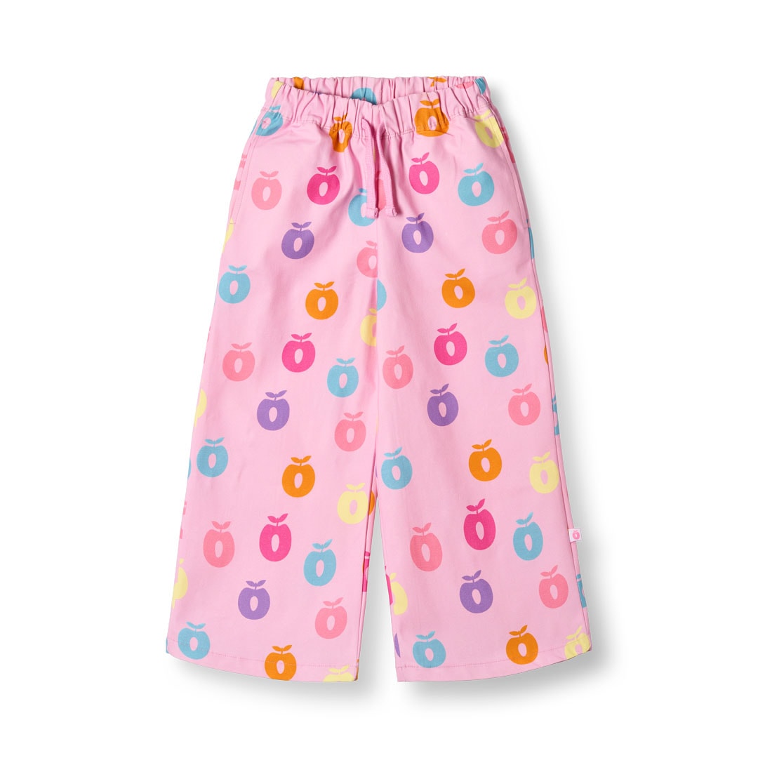 Valentine Pants with Apples Pink lilac