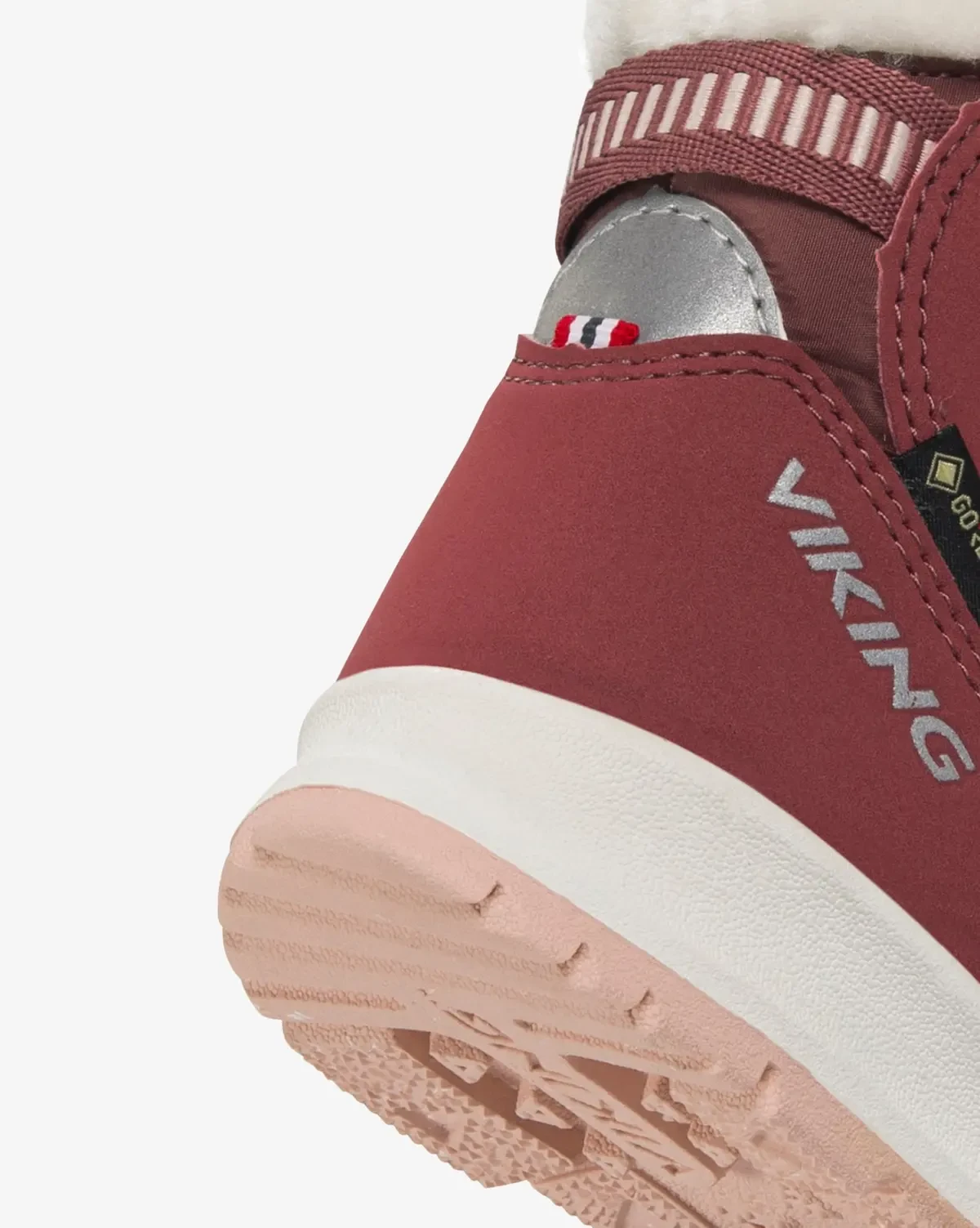 Belle Butterfly Warm GTX 2V Vedenpitävät Glittery Kengät Dark Pink