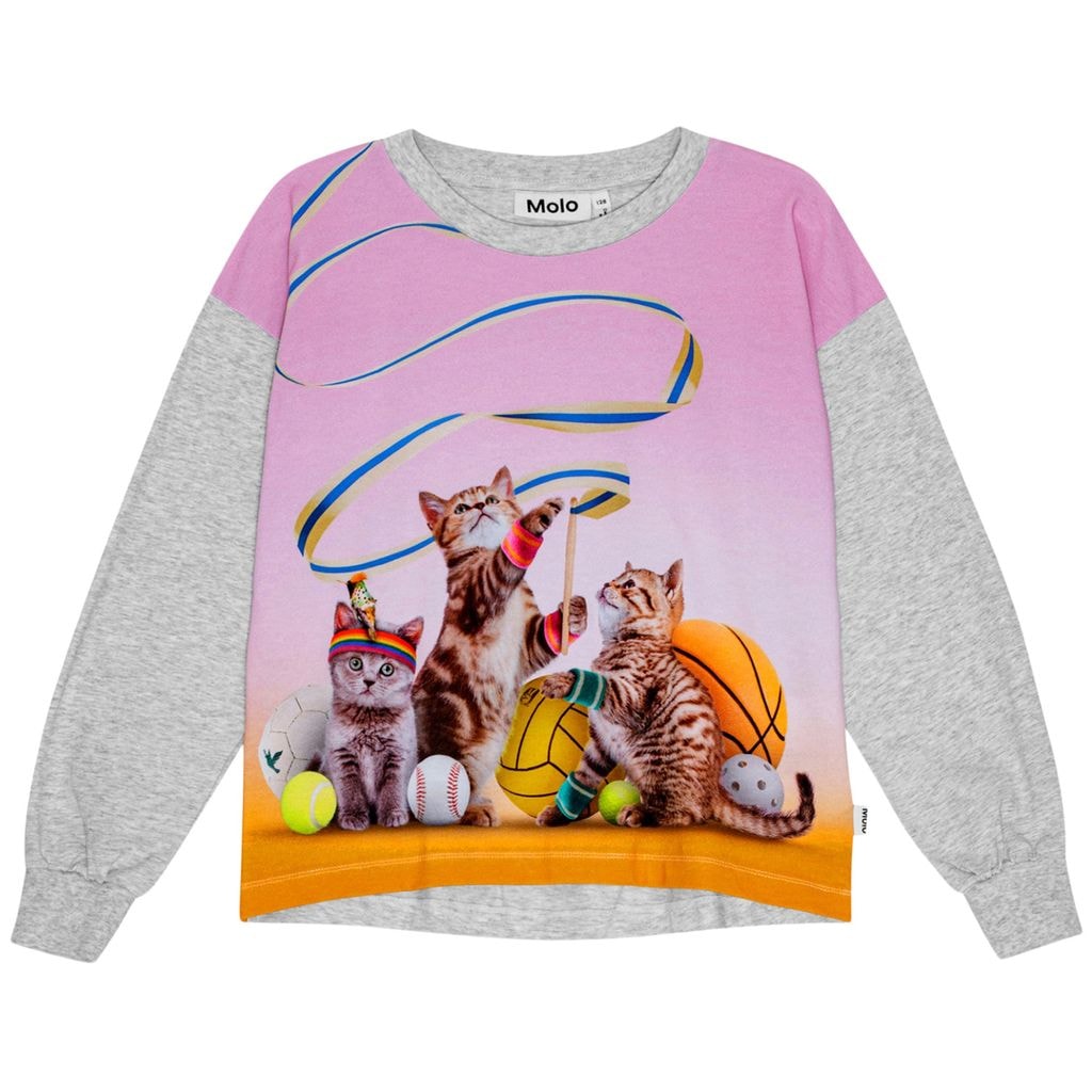 GOTS Reniza Långärmad T-shirt Sporty Cats