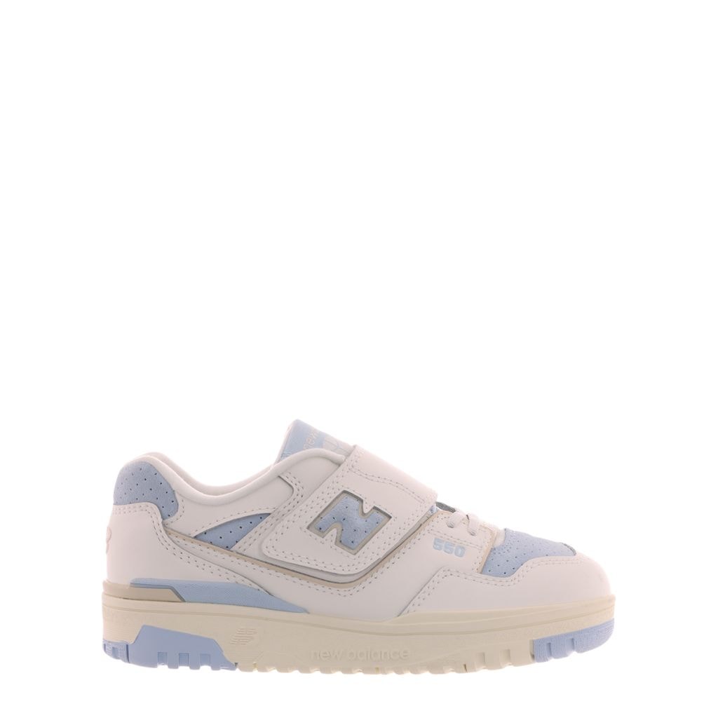 550 Kids Bungee Lace Hook & Loop Top Strap Sneakers Sea Salt