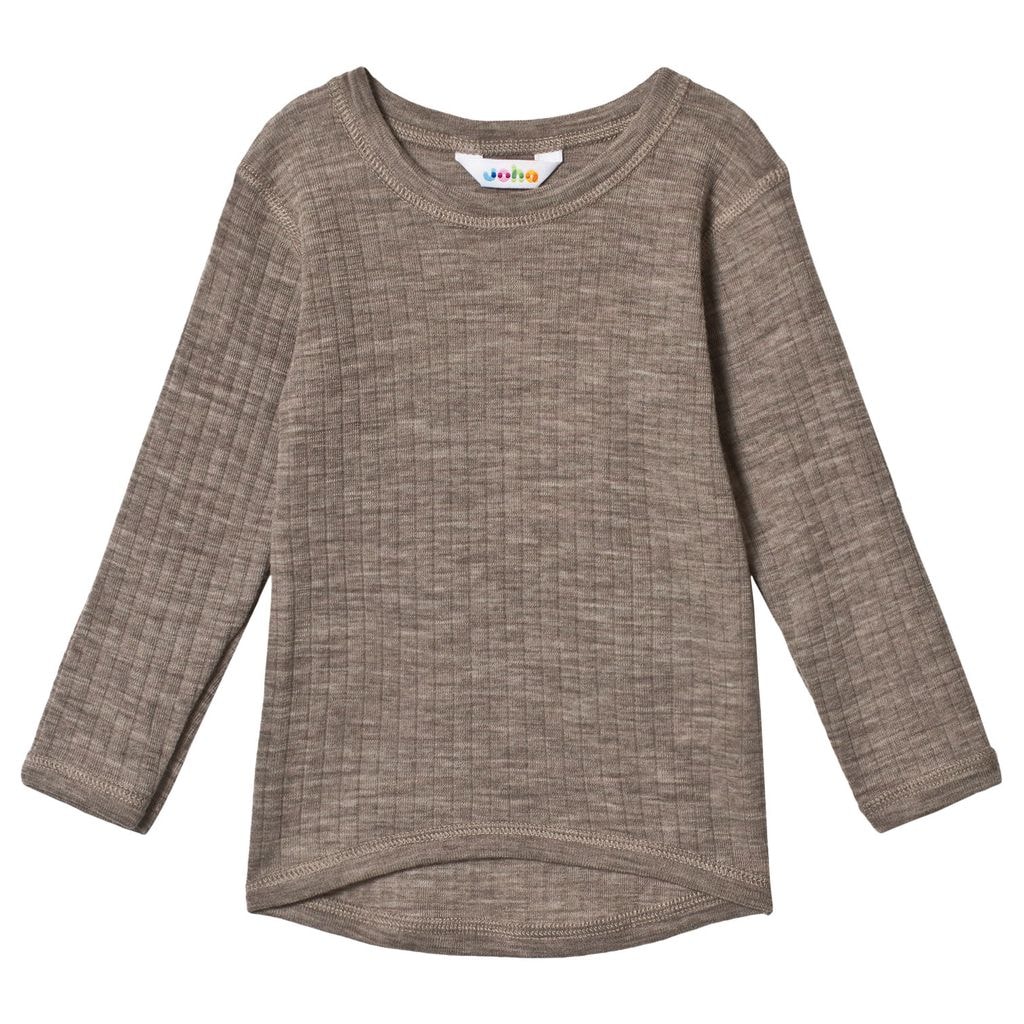 Shirt Long-sleeved Basic Sesame Melange
