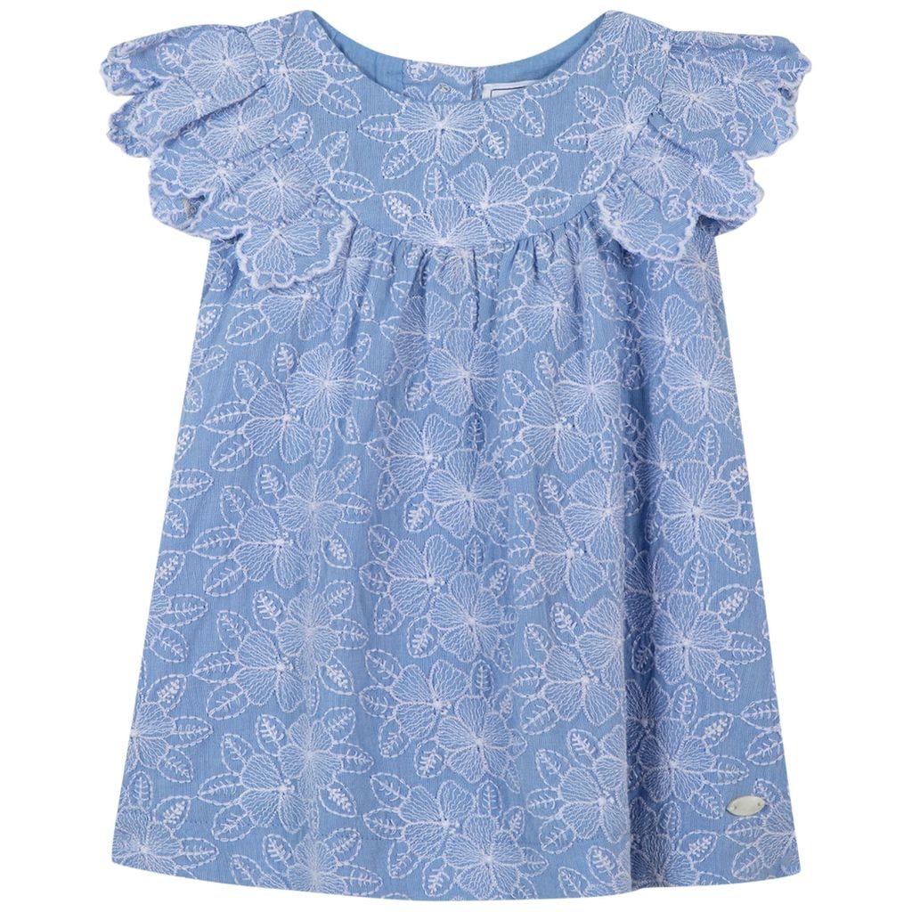 Floral Baby Dress Blue