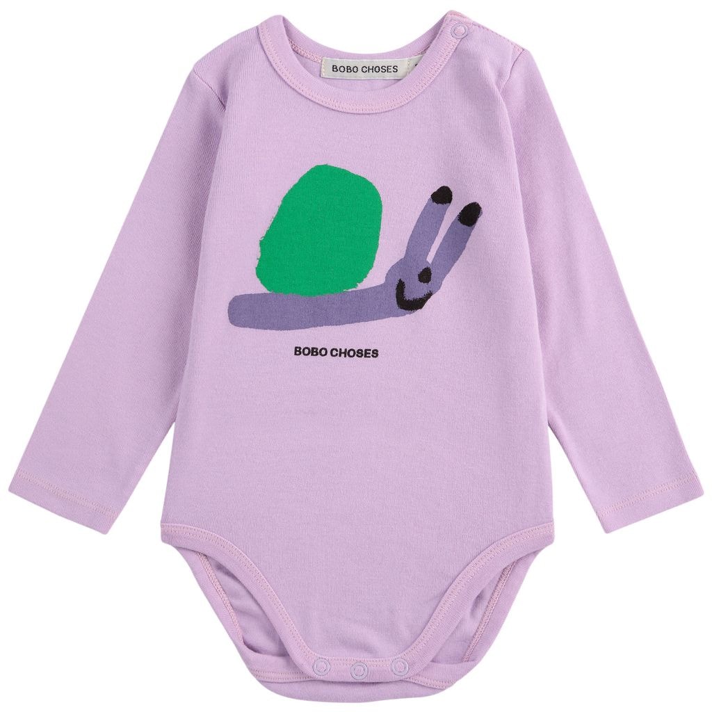 Funny Snail Baby Body Lavender