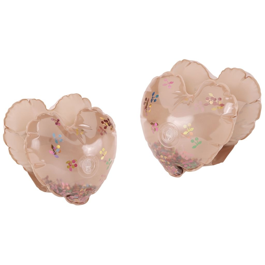 Heart Transparent Water Wings Multi Cherry Blush